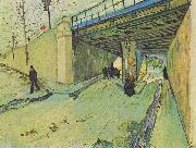 Vincent Van Gogh Railway bridge over the Avenue Montmajour France oil painting artist